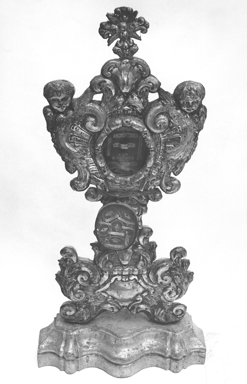 reliquiario-ostensorio, serie - ambito laziale (fine sec. XVIII)