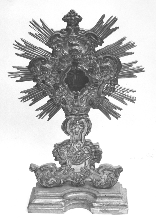 reliquiario-ostensorio - ambito laziale (sec. XVIII)