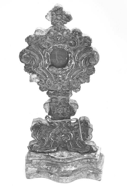 reliquiario-ostensorio - ambito laziale (sec. XVIII)