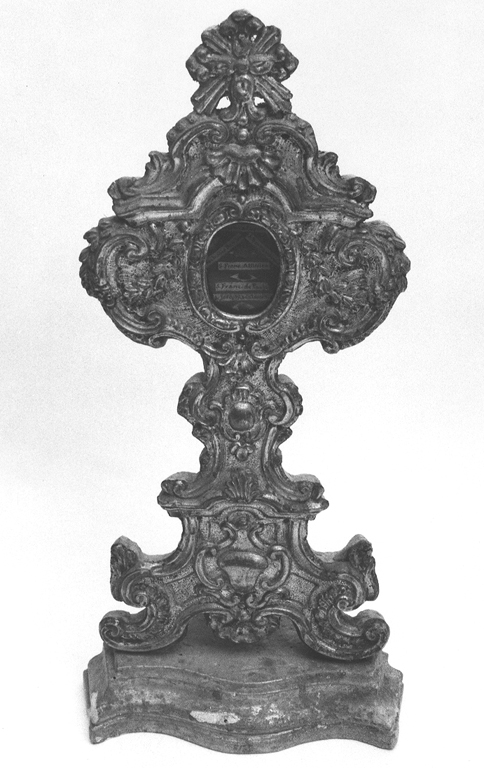 reliquiario-ostensorio - ambito laziale (sec. XVIII)