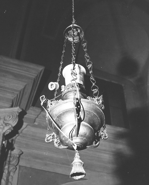 lampada pensile - ambito laziale (sec. XIX)