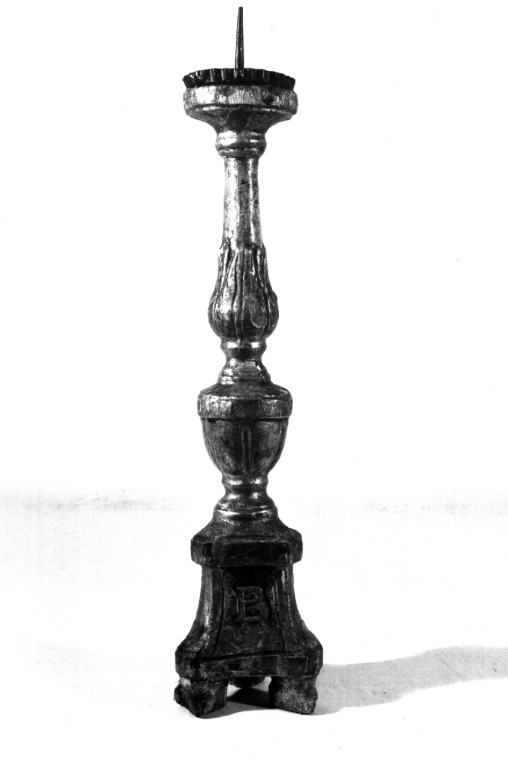 candeliere d'altare, serie - ambito laziale (sec. XIX)