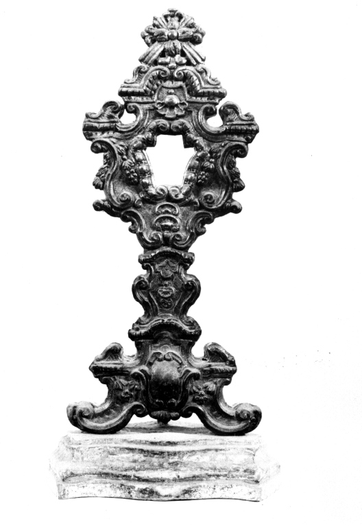 reliquiario - a ostensorio - ambito laziale (sec. XVIII)