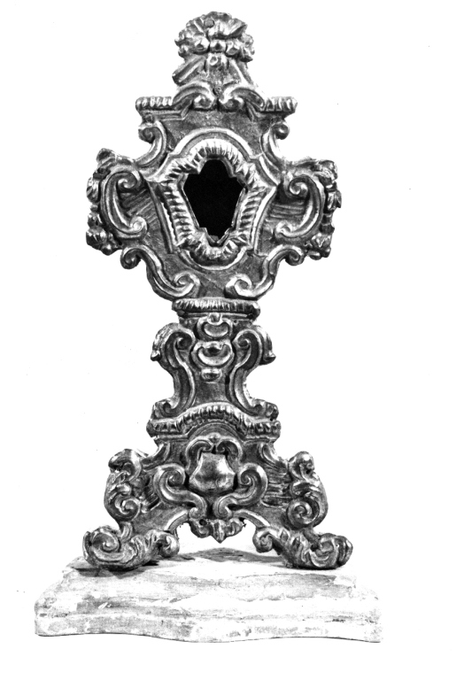 reliquiario - a ostensorio - ambito laziale (sec. XVIII)