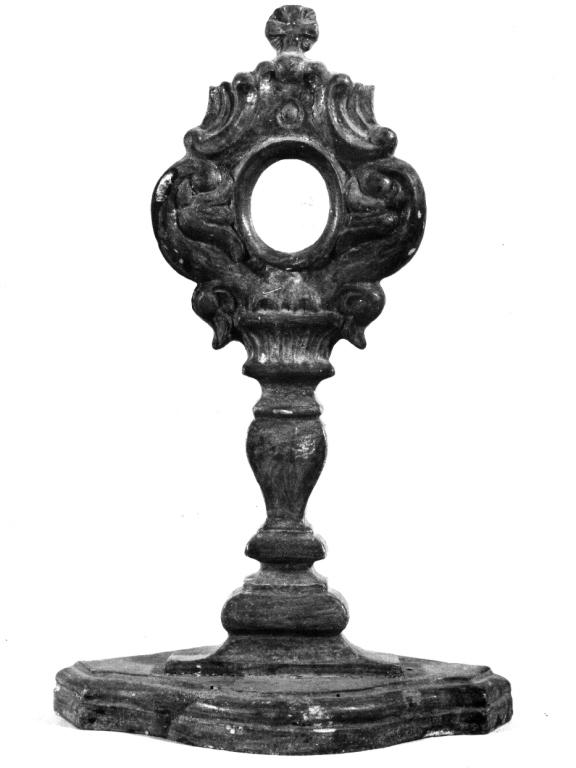 reliquiario - a ostensorio - ambito laziale (fine sec. XVII)
