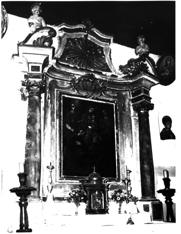 mostra architettonica d'altare - ambito laziale (fine/inizio secc. XVII/ XVIII)