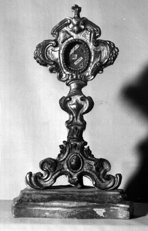 reliquiario - a ostensorio - ambito laziale (sec. XVIII)