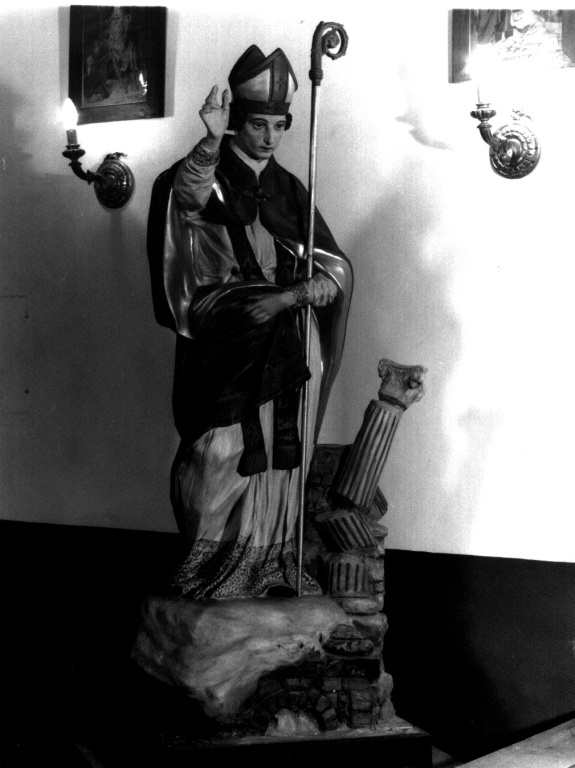 Sant'Emidio benedicente (statua processionale) - ambito laziale (prima metà sec. XX)