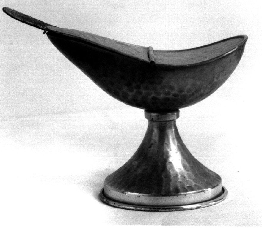 navicella portaincenso - a galeone - ambito laziale (prima metà sec. XX)