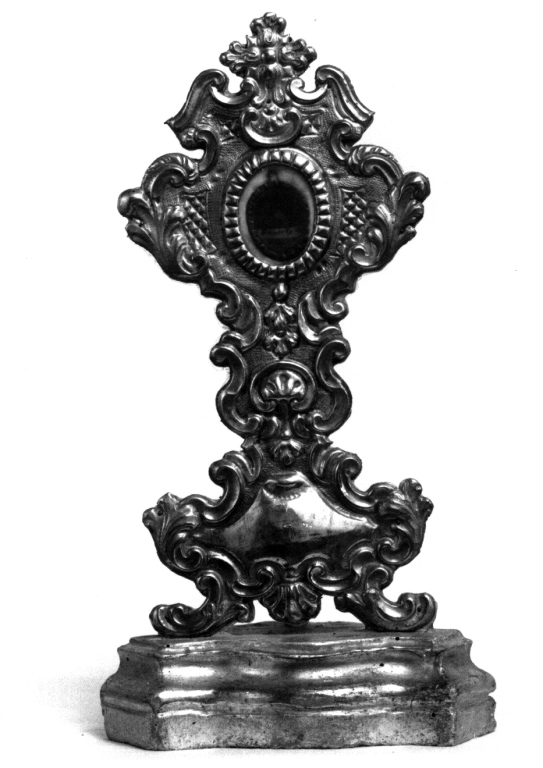reliquiario - a ostensorio - ambito laziale (metà sec. XVIII)