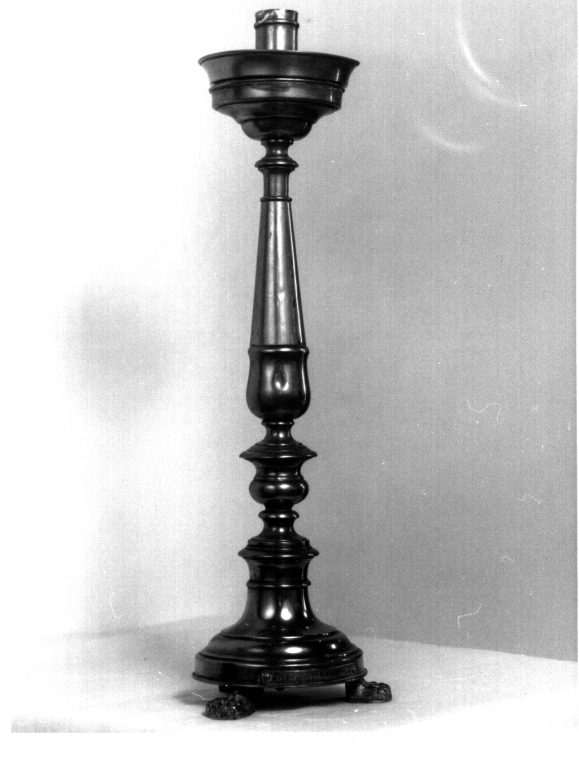 candeliere d'altare, serie - ambito laziale (prima metà sec. XX)