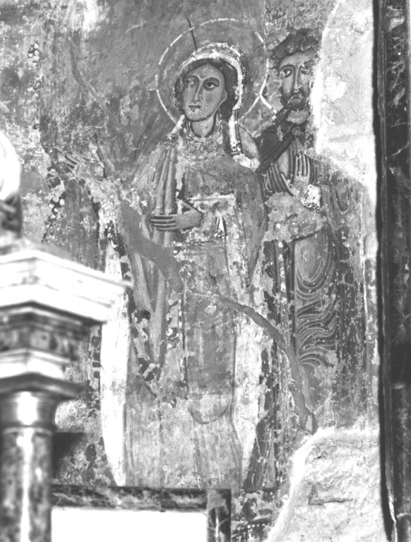 La Vergine col Bambino in trono e Santi (dipinto) - ambito romano (seconda metà sec. XIII)
