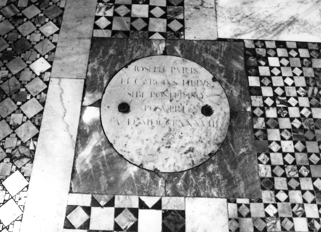 lapide tombale - ambito romano (sec. XVIII)