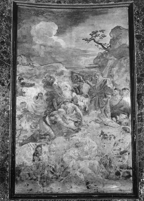 Mosè fa scaturire l'acqua dalla roccia (dipinto) di Giaquinto Corrado (sec. XVIII)