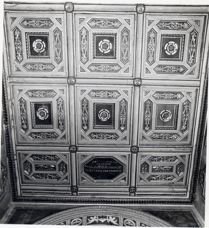 soffitto a cassettoni di Castello Domenico, Laghi Simone, Incocha Francesco (secondo quarto sec. XVII)