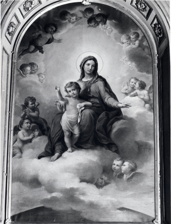 Madonna con Bambino (dipinto) di Cisterna Eugenio (ultimo quarto sec. XIX)