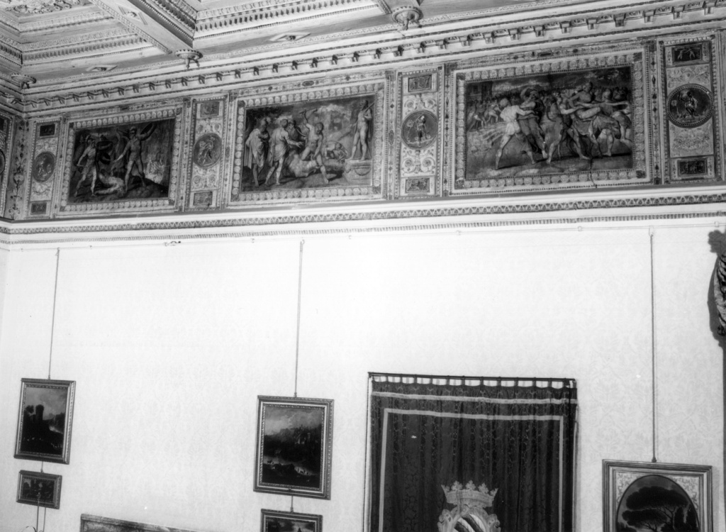 storie di Ercole: Ercole e Lepreo (rilievo, serie) di Ponsio Jacquio (sec. XVI)
