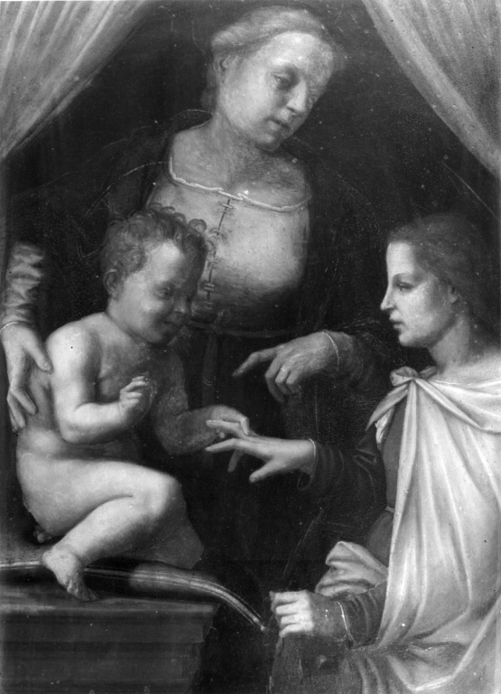 Sposalizio di Santa Caterina d'Alessandria (dipinto) di Francesco di Cristofano detto Francabigio (sec. XVI)
