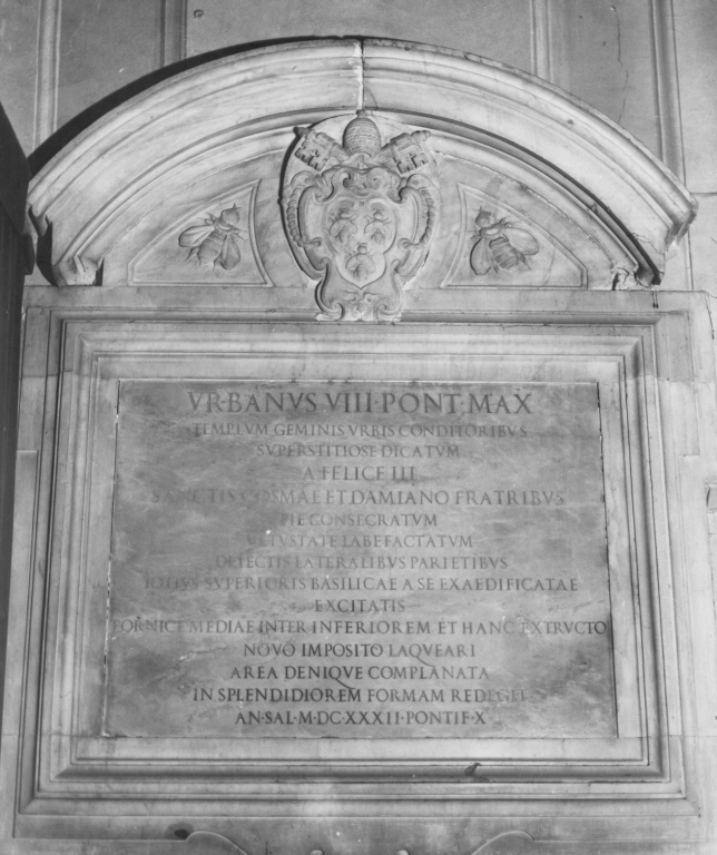 lapide documentaria - ambito romano (sec. XVII)
