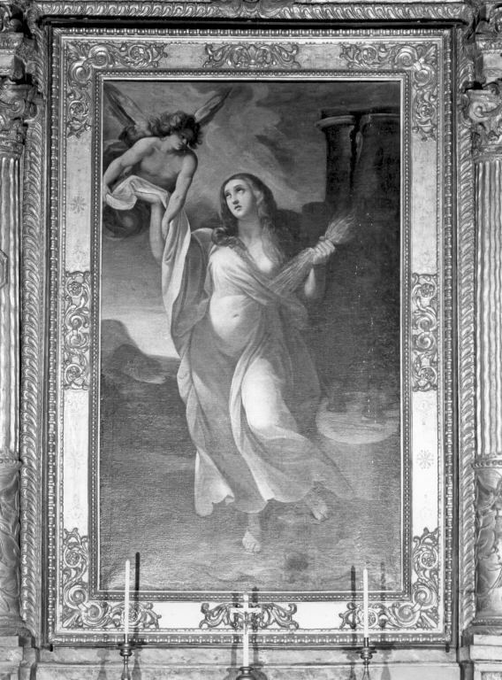 Santa Barbara (pala d'altare) di Cesari Giuseppe detto Cavalier d'Arpino (scuola) (sec. XVII)