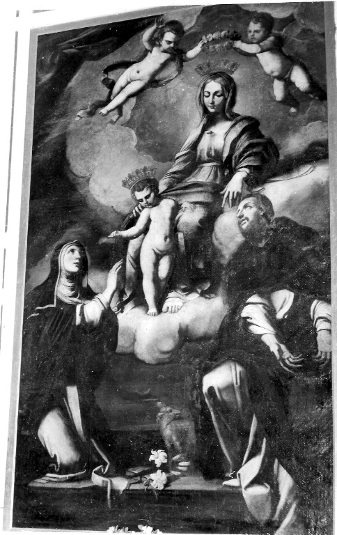 Madonna del Rosario (dipinto) - ambito romano (seconda metà sec. XVIII)