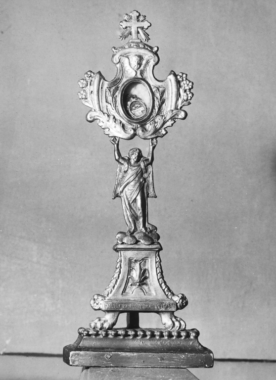 reliquiario - a ostensorio - manifattura laziale (sec. XIX)