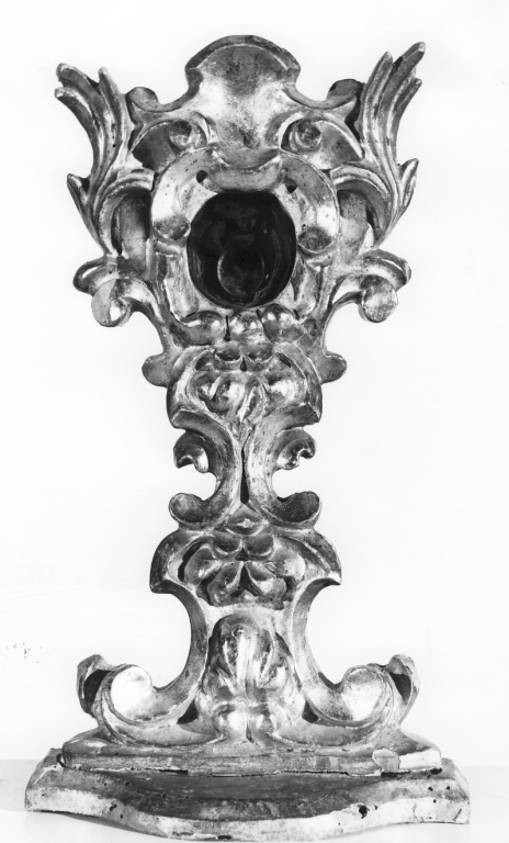 reliquiario - a ostensorio - ambito laziale (sec. XVIII)