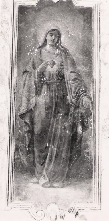 Sacro Cuore di Maria (dipinto) - ambito laziale (fine sec. XIX)