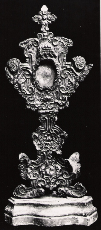 cherubini e motivi decorativi (reliquiario - a ostensorio) - manifattura romana (sec. XVIII)