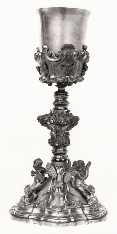 angioletti con simboli della Passione (calice) - ambito napoletano (primo quarto sec. XIX)