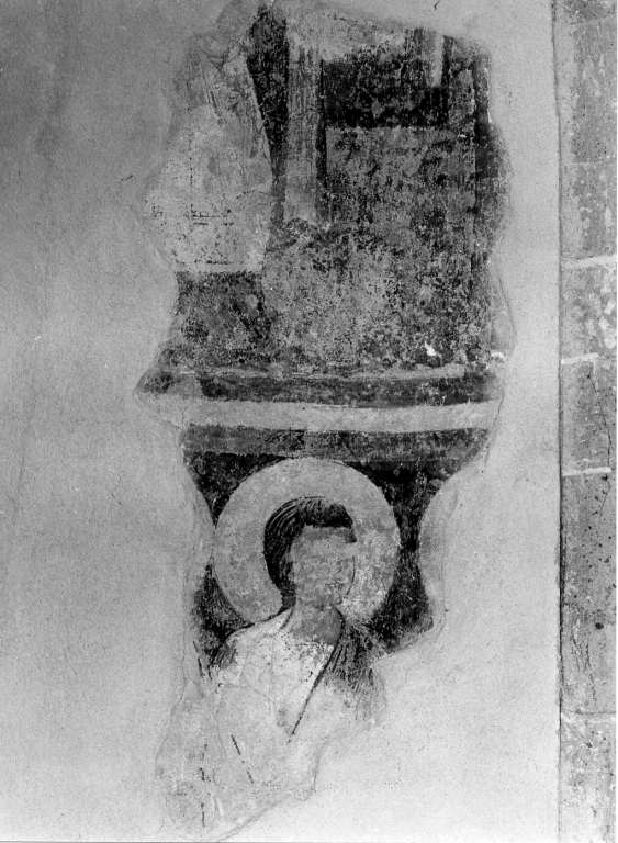 apostoli (dipinto, frammento) - ambito laziale (inizio sec. XII)