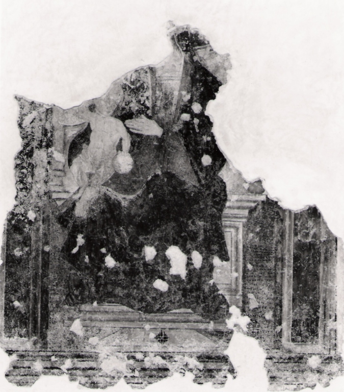 Madonna in trono con Bambino (dipinto, frammento) - ambito Italia centro-meridionale (sec. XV)