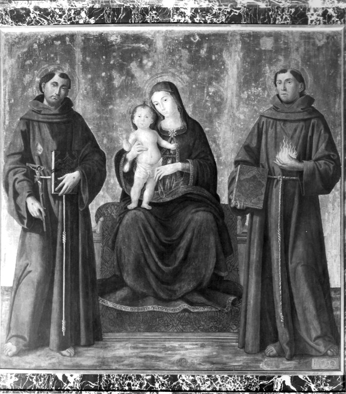 Madonna con Bambino e Santi (dipinto) di Aquili Antonio detto Antoniazzo Romano (attribuito) (seconda metà sec. XV)