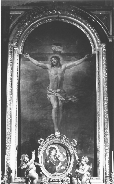 Cristo crocifisso (dipinto) di Ferri Ciro (attribuito) (sec. XVII, sec. XIX)