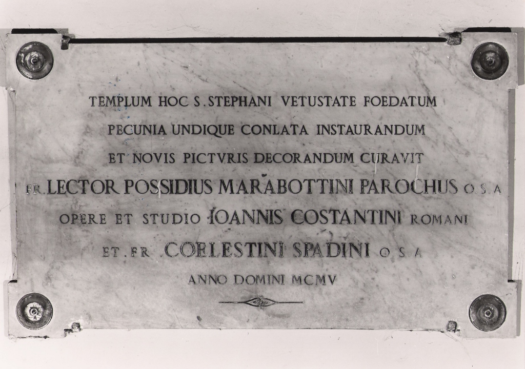 lapide commemorativa - ambito italiano (sec. XX)