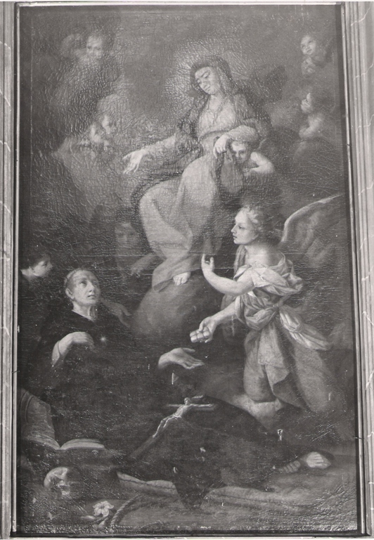 visione di San Nicola da Tolentino (dipinto) - ambito romano (primo quarto sec. XVIII)