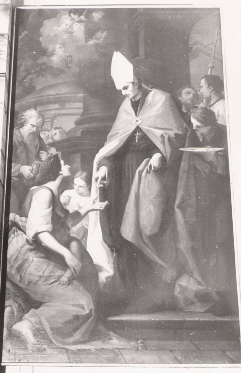 elemosina di San Tommaso di Villanova (dipinto) di Kuntz Taddeo (attribuito) (seconda metà sec. XVIII)