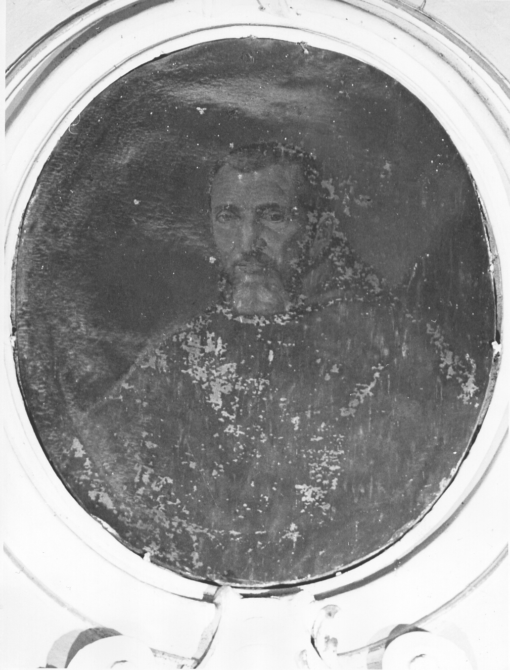 Ritratti dei tre fratelli Biscia e di Carlo Cardoni (decorazione pittorica, ciclo) - ambito laziale (sec. XVII)