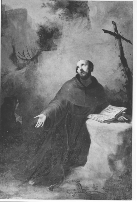 estasi di San Francesco d'Assisi (dipinto) - ambito laziale (sec. XIX)
