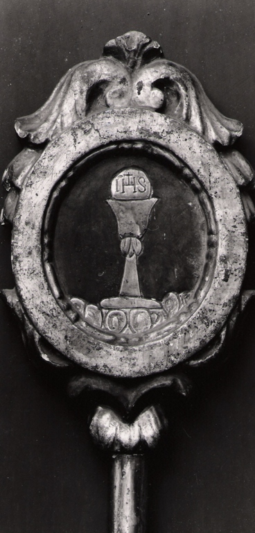 calice eucaristico (emblema di confraternita, coppia) - ambito laziale (metà sec. XIX)