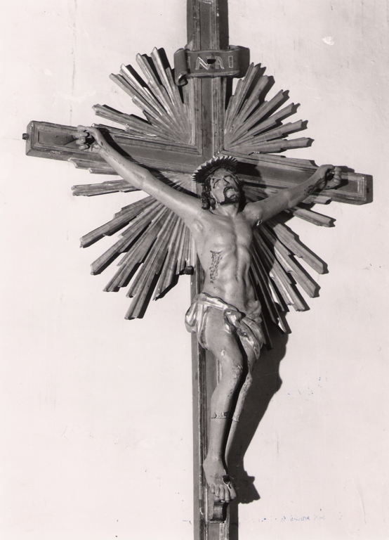 Cristo crocifisso (crocifisso) - ambito laziale (fine sec. XIX)