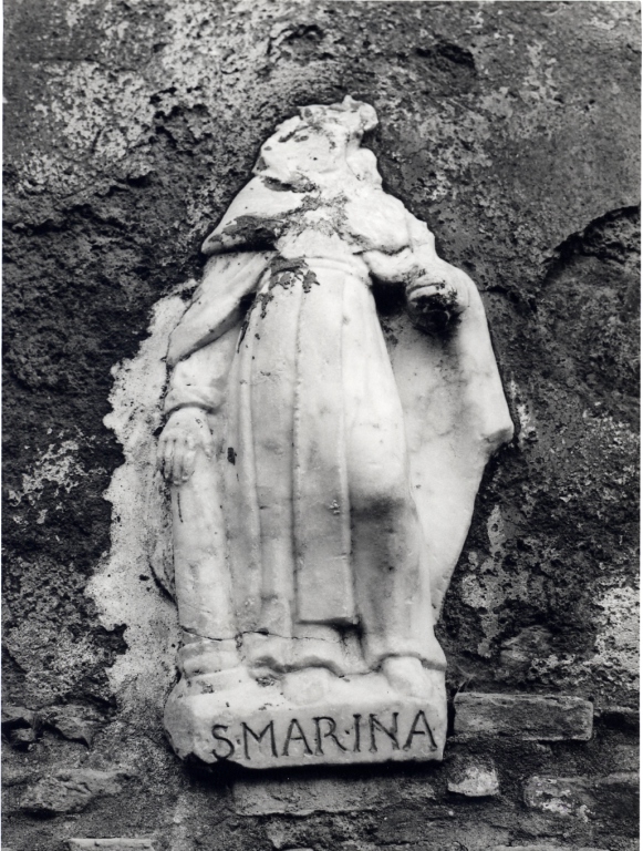 Santa Marina (decorazione plastica) - bottega Italia centrale (primo quarto sec. XVII)