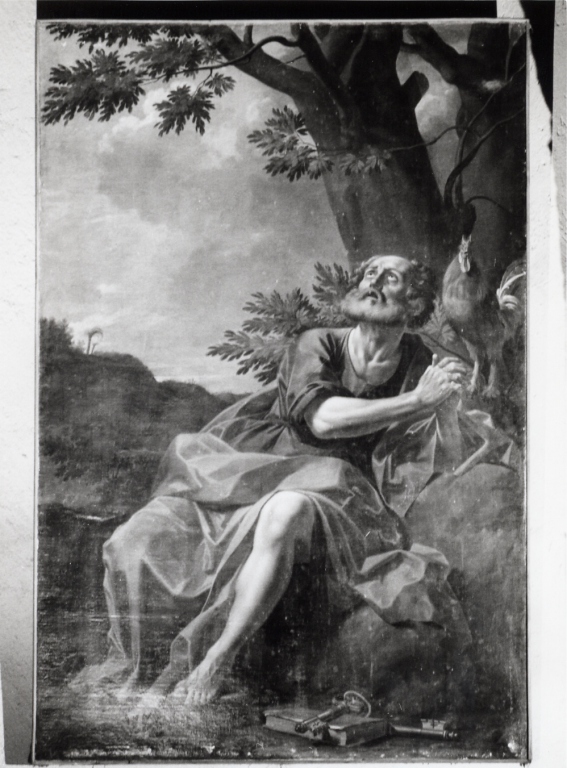 San Pietro con il gallo (dipinto) - ambito Italia centrale (seconda metà sec. XVIII)