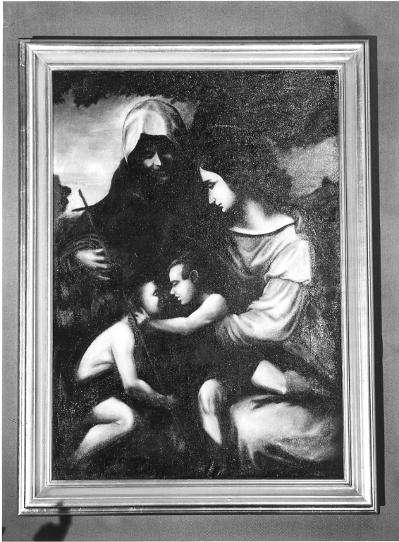 Madonna con Bambino, Santa Elisabetta e San Giovannino (dipinto) - ambito Italia centrale (secc. XVI/ XVII)