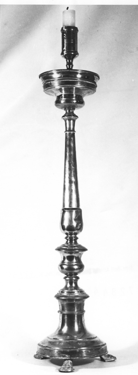 candeliere d'altare, serie - ambito laziale (inizio sec. XX)