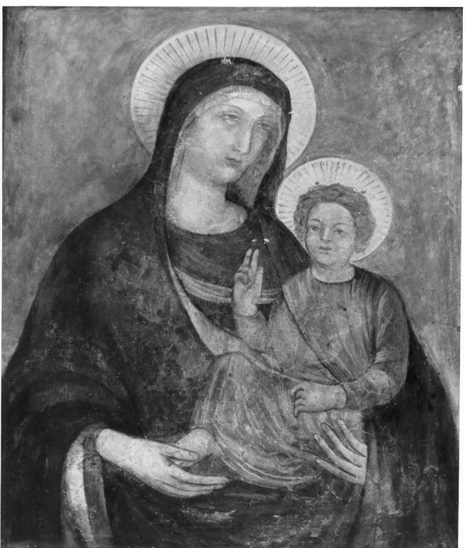 Vergine delle Grazie, Madonna con Bambino (dipinto) - ambito romano (sec. XIV)