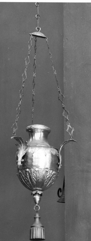 lampada pensile, coppia - ambito laziale (sec. XIX)