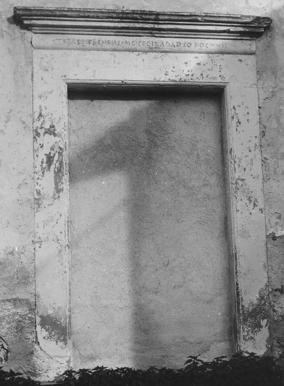 mostra di portale - ambito laziale (sec. XVII)