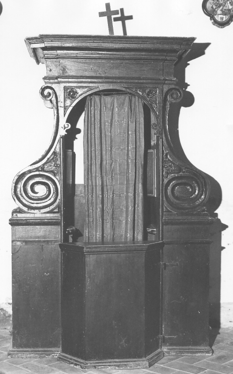 confessionale - ambito laziale (fine/inizio secc. XVIII/ XIX)