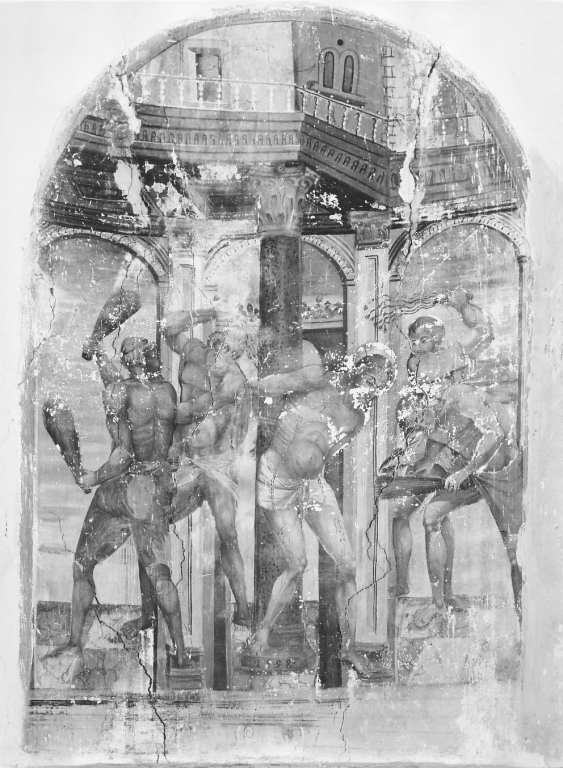 flagellazione di Cristo (dipinto) - ambito laziale (sec. XVI)